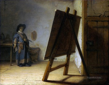  Rembrandt Decoraci%C3%B3n Paredes - El artista en su estudio Rembrandt